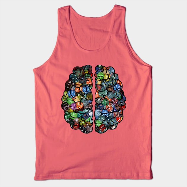 Dice Brain Tank Top by AgelessGames